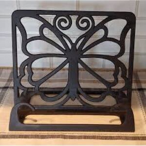 Pioneer Woman 
Cast Iron Cook Book Stand by Pioneer Woman, Butterfly Pattern